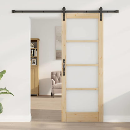 Sliding Door ORKDAL Brown 78 x 202 cm Solid Pine wood