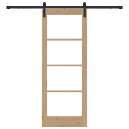 Sliding Door ORKDAL Brown 78 x 202 cm Solid Pine wood