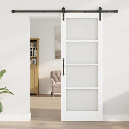 Sliding Door ORKDAL White 78 x 202 cm Solid Pine wood