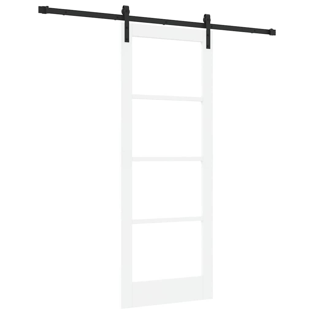 Sliding Door ORKDAL White 78 x 202 cm Solid Pine wood