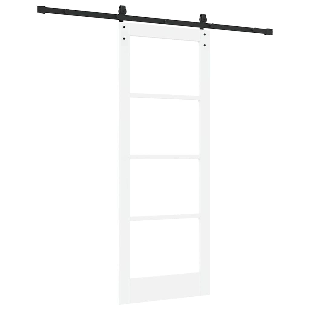 Sliding Door ORKDAL White 78 x 202 cm Solid Pine wood