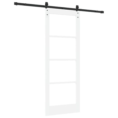 Sliding Door ORKDAL White 78 x 202 cm Solid Pine wood