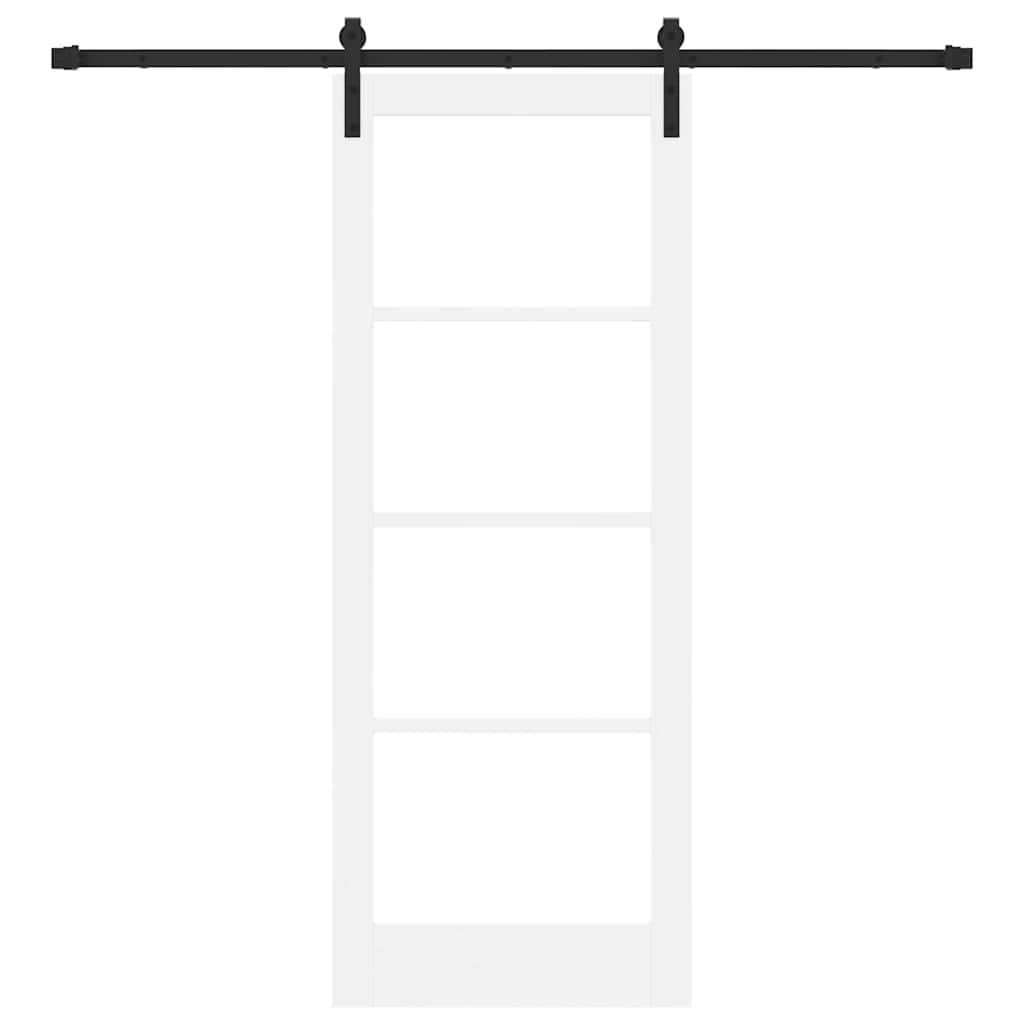 Sliding Door ORKDAL White 78 x 202 cm Solid Pine wood
