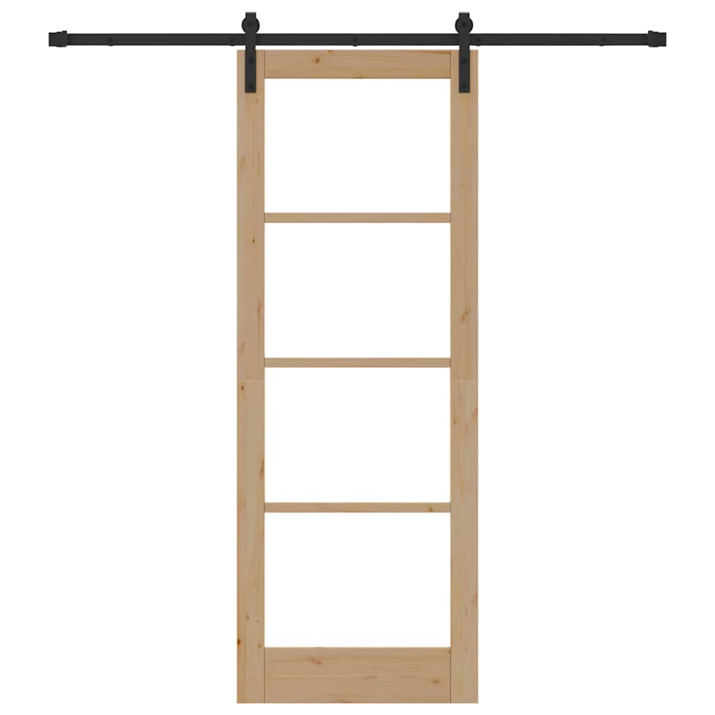 Sliding Door ORKDAL Brown 78 x 211 cm Solid Pine wood