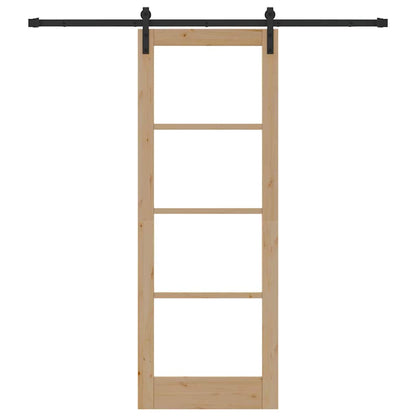 Sliding Door ORKDAL Brown 78 x 211 cm Solid Pine wood