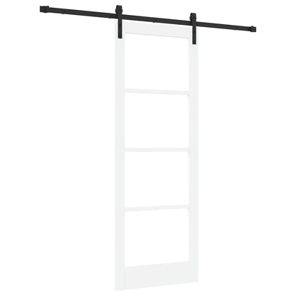 Sliding Door ORKDAL White 78 x 211 cm Solid Pine wood