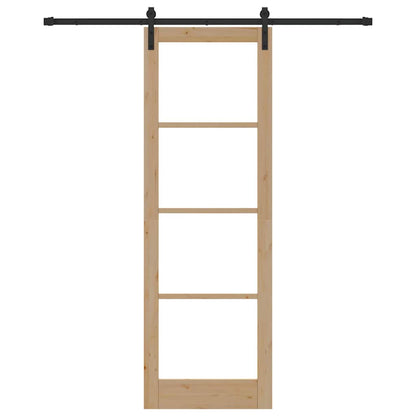 Sliding Door ORKDAL Brown 78 x 232 cm Solid Pine wood