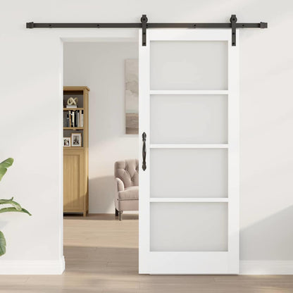 Sliding Door ORKDAL White 83 x 202 cm Solid Pine wood
