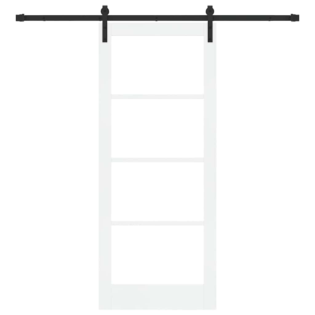 Sliding Door ORKDAL White 83 x 202 cm Solid Pine wood