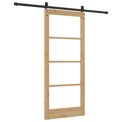 Sliding Door ORKDAL Brown 86 x 198.5 cm Solid Pine wood