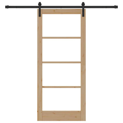 Sliding Door ORKDAL Brown 86 x 198.5 cm Solid Pine wood