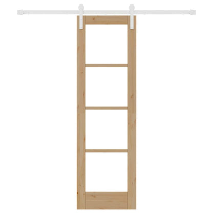 Sliding Door ORKDAL Brown 61 x 198.5 cm Solid Pine wood