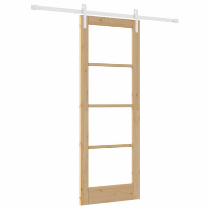 Sliding Door ORKDAL Brown 73.5 x 198.5 cm Solid Pine wood