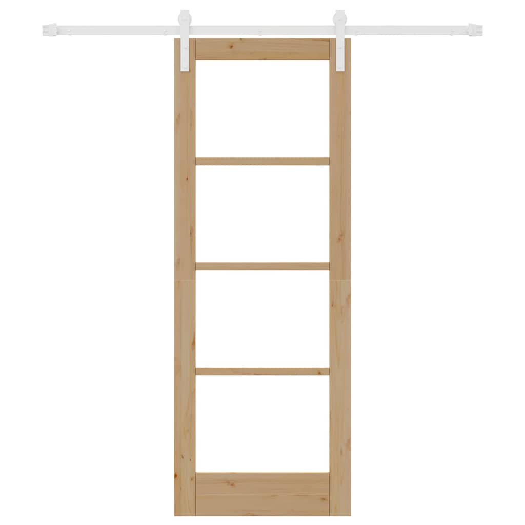 Sliding Door ORKDAL Brown 73.5 x 198.5 cm Solid Pine wood
