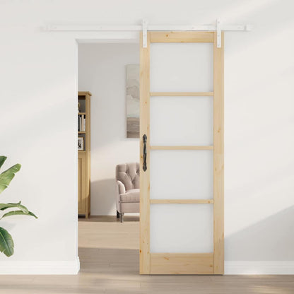 Sliding Door ORKDAL Brown 73.5 x 211 cm Solid Pine wood