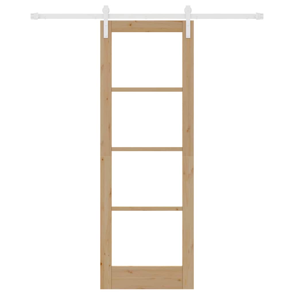 Sliding Door ORKDAL Brown 73.5 x 211 cm Solid Pine wood