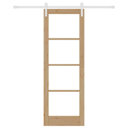 Sliding Door ORKDAL Brown 73.5 x 211 cm Solid Pine wood