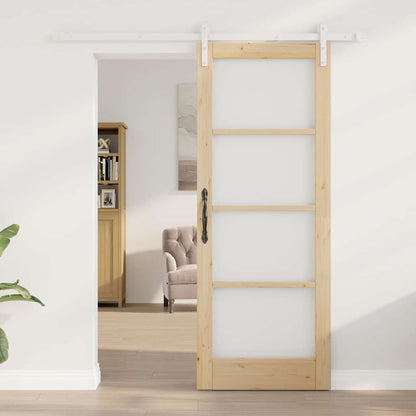 Sliding Door ORKDAL Brown 78 x 202 cm Solid Pine wood