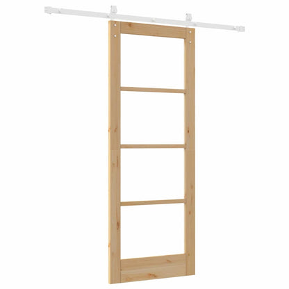 Sliding Door ORKDAL Brown 78 x 202 cm Solid Pine wood