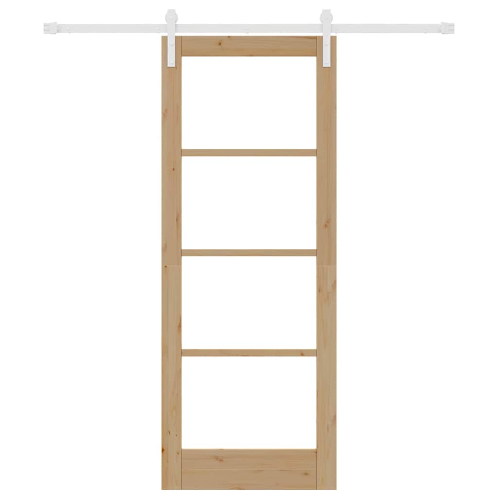 Sliding Door ORKDAL Brown 78 x 202 cm Solid Pine wood