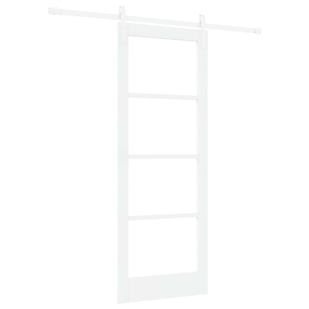 Sliding Door ORKDAL White 78 x 202 cm Solid Pine wood
