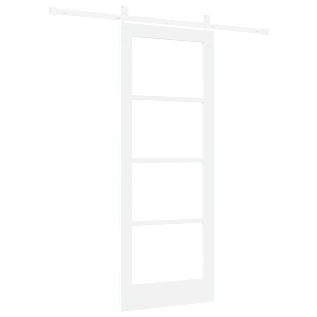 Sliding Door ORKDAL White 78 x 202 cm Solid Pine wood