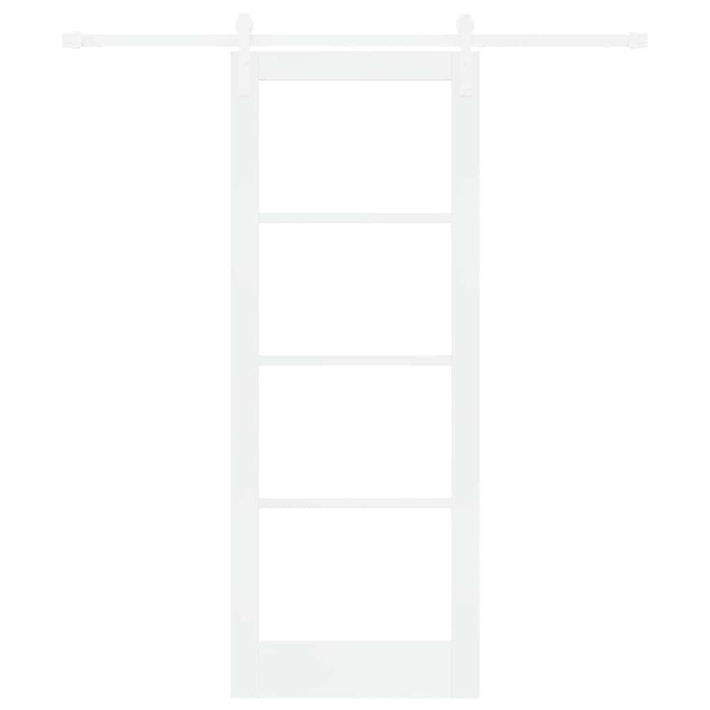 Sliding Door ORKDAL White 78 x 202 cm Solid Pine wood