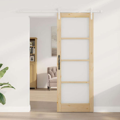 Sliding Door ORKDAL Brown 78 x 211 cm Solid Pine wood
