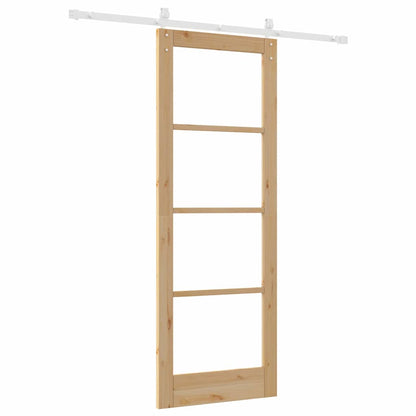 Sliding Door ORKDAL Brown 78 x 211 cm Solid Pine wood