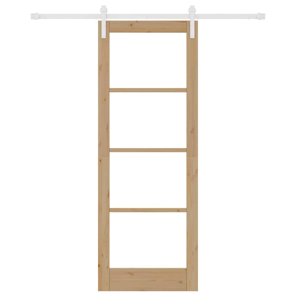 Sliding Door ORKDAL Brown 78 x 211 cm Solid Pine wood