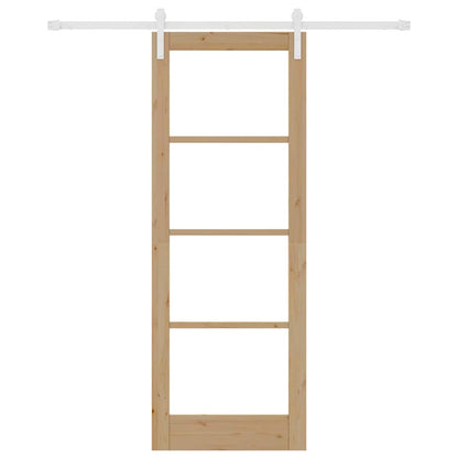Sliding Door ORKDAL Brown 78 x 211 cm Solid Pine wood