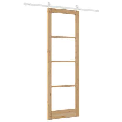 Sliding Door ORKDAL Brown 78 x 232 cm Solid Pine wood