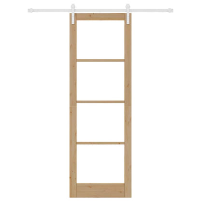 Sliding Door ORKDAL Brown 78 x 232 cm Solid Pine wood
