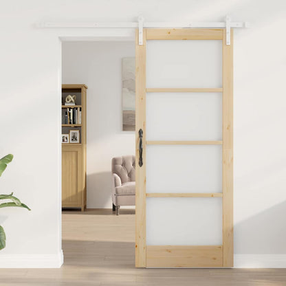 Sliding Door ORKDAL Brown 83 x 202 cm Solid Pine wood