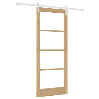 Sliding Door ORKDAL Brown 83 x 202 cm Solid Pine wood