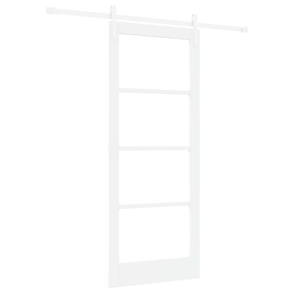 Sliding Door ORKDAL White 83 x 202 cm Solid Pine wood