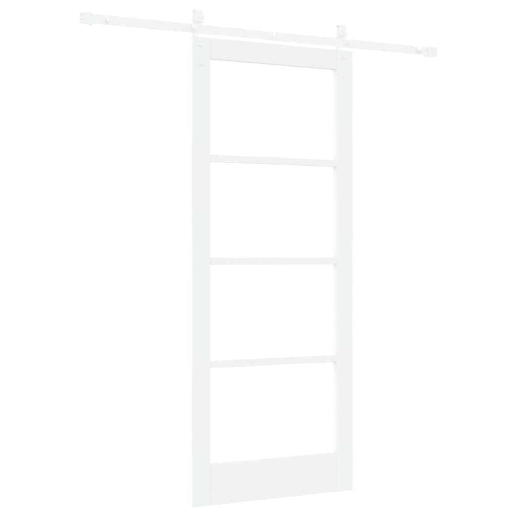 Sliding Door ORKDAL White 83 x 202 cm Solid Pine wood
