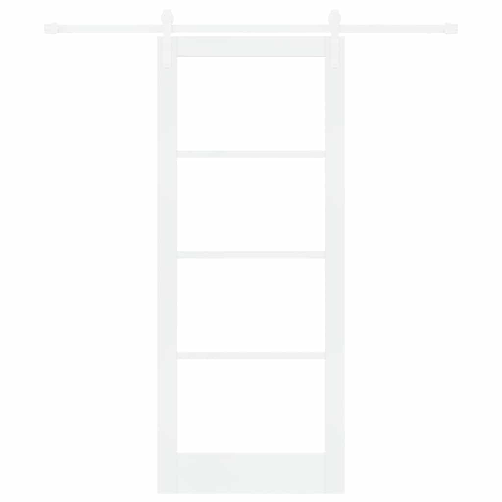Sliding Door ORKDAL White 83 x 202 cm Solid Pine wood