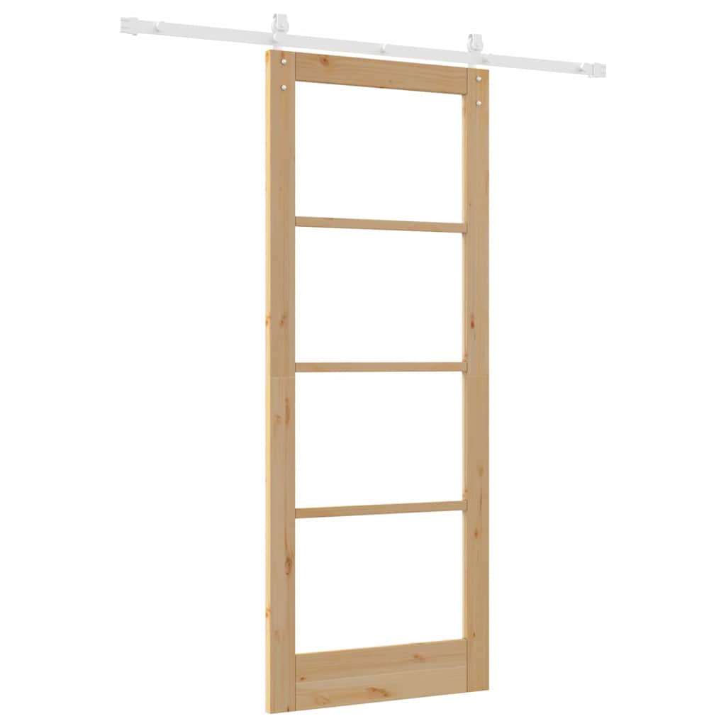 Sliding Door ORKDAL Brown 83 x 211 cm Solid Pine wood