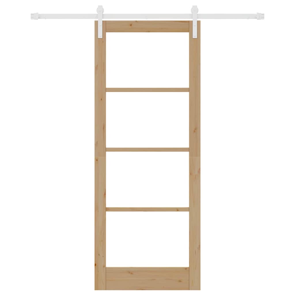 Sliding Door ORKDAL Brown 83 x 211 cm Solid Pine wood