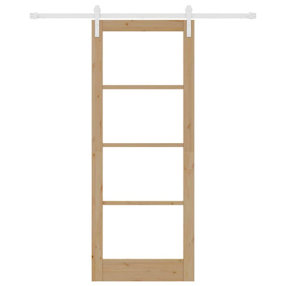 Sliding Door ORKDAL Brown 83 x 211 cm Solid Pine wood