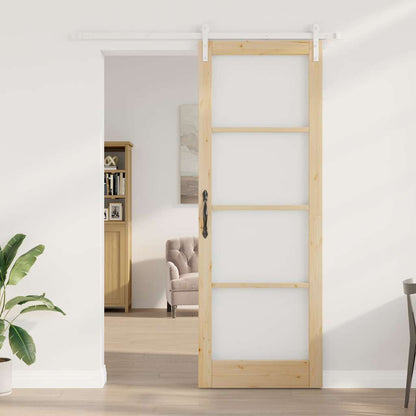 Sliding Door ORKDAL Brown 83 x 232 cm Solid Pine wood