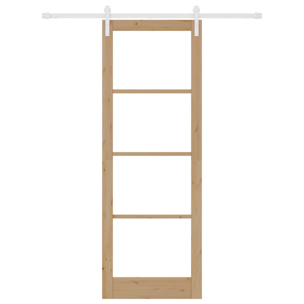 Sliding Door ORKDAL Brown 83 x 232 cm Solid Pine wood