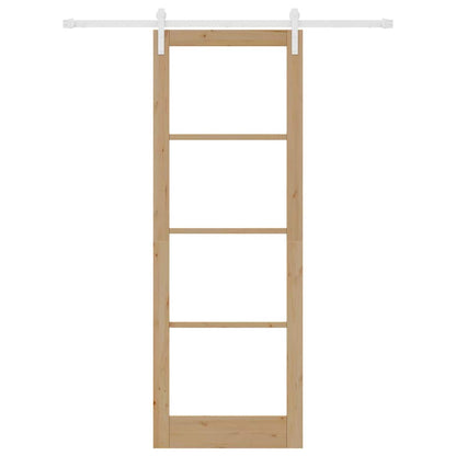 Sliding Door ORKDAL Brown 83 x 232 cm Solid Pine wood