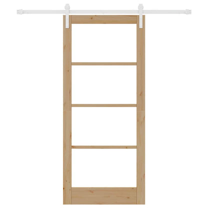 Sliding Door ORKDAL Brown 86 x 198.5 cm Solid Pine wood