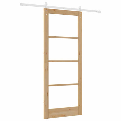 Sliding Door ORKDAL Brown 86 x 211 cm Solid Pine wood