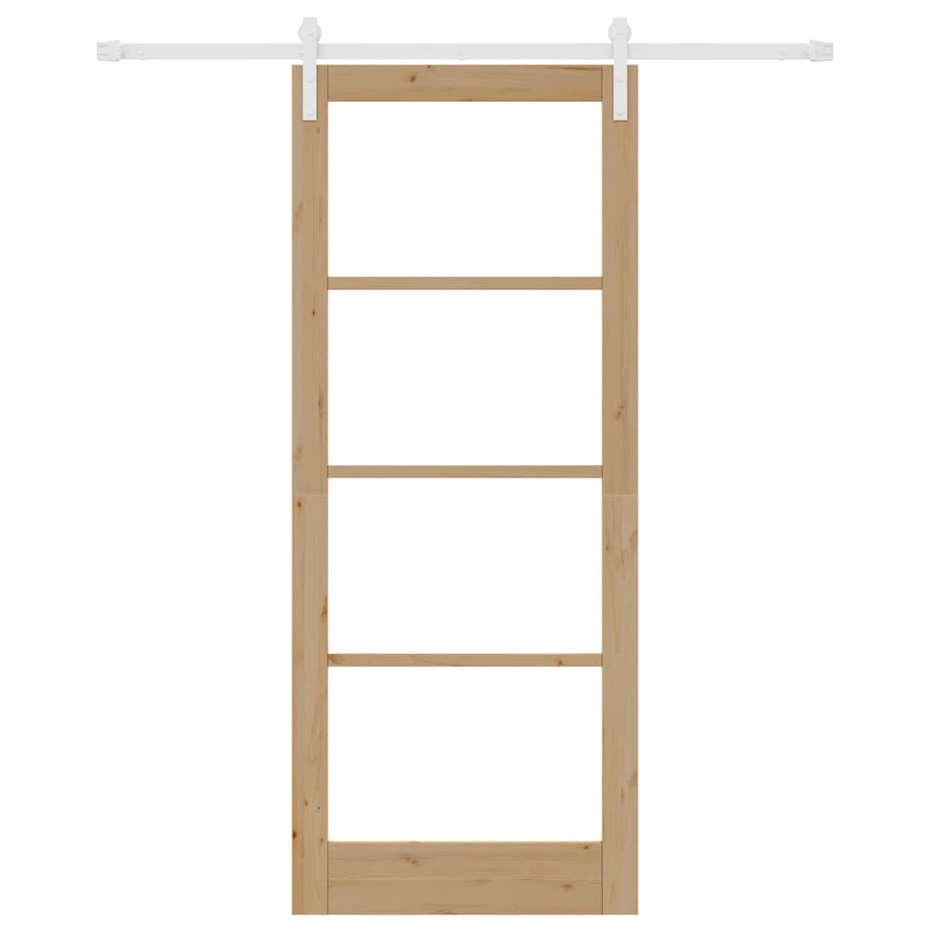 Sliding Door ORKDAL Brown 86 x 211 cm Solid Pine wood
