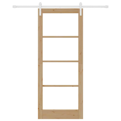 Sliding Door ORKDAL Brown 86 x 211 cm Solid Pine wood