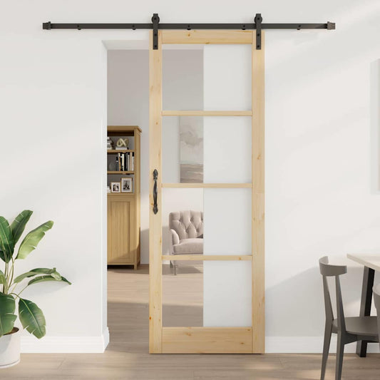Sliding Door Other ORKDAL Brown 83 x 232 cm Wood and metal