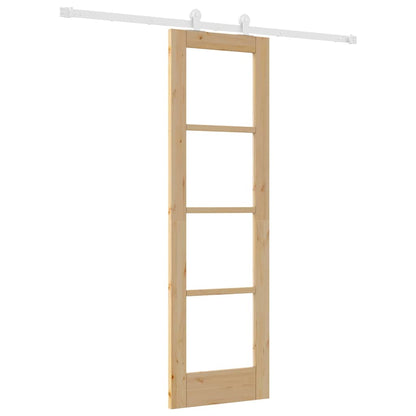 Sliding Door Manual ORKDAL Brown 61 x 198.5 cm Wood and metal